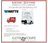 ATTUATORE ELETTROTERMICO ETE 230 BO WATTS - PER COMANDO VALVOLE DI ZONA
