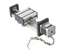 Attuatore Lineare a Vite a Sfera 0808, Guida Scorrevole in Alluminio, Corsa 100mm - Alta Precisione, Minimo Attrito, Motore Stepper Nema17 per Automazione Industriale (0808 vite, portata effettiva