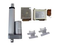 Attuatore lineare Attuatore lineare elettrico 12V con controllo del telecomando Staffa di alimentazione Strorsa 25mm 50mm 75mm 100mm 150mm for finestra porta garage(600N 15MM S,50mm Stroke)