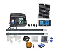 Attuatore lineare elettrico 12VDC for vialetto del solare Motore da 200 kg automatico di apertura del cancello a battente GSM 2 telecomandi,Resistenza a tutte le intemperie(Kit 3)