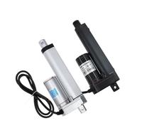 Attuatore lineare elettrico Corsa 100 mm Controller motore lineare DC 12 V 24 V 100/300/500/700/1000/1200/1500 N(12V 500N 20mm.s,Black 100mm)