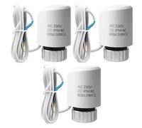 Attuatore per riscaldamento a pavimento, 230 V, 3 pezzi, non magnetico, valvola per riscaldamento a pavimento, M30 x 15, distributore di circuiti di riscaldamento, valvola per riscaldamento elettrico