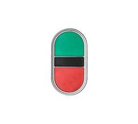 Attuatore pulsante doppio verde/rosso con PLplatinum LPCB7113