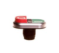 Attuatore pulsante doppio verde/rosso/O-I PLplatinum LPCB7223