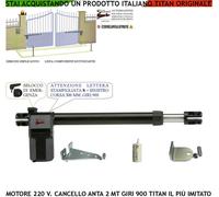 ATTUATORE SINISTRO MOTORE ELETTRICO 220 V 900 GIRI CORSA 300 MM CANCELLO ANTA BA