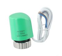 Attuatore termico elettrico per riscaldamento a pavimento e valvole del radiatore, spinta AC230V 110N, filettatura M30x1,5mm, tempo di esecuzione 3-5 min, compatibile con collettori d'acqua, verde