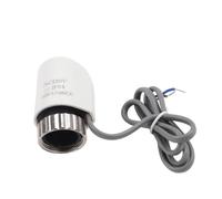 Attuatore termico elettrico per valvola radiatore riscaldamento a pavimento, AC230V, filettatura M30x1,5mm, spinta 110N, lunghezza cavo 90mm, bianco, compatibile con controller programmabili