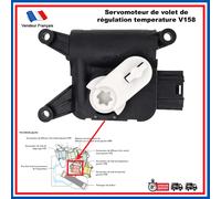 Attuatore Valvola Temperatura Sinistra Pinze per Skoda Octavia II (1Z3) V158