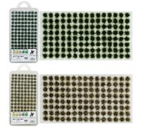 Attuslla 208 Pz Ciuffo di Erba Statica Erba Statica Ciuffo, Albero Modello Erba Sacchetto Lichene Verde per La Ferrovia Del Paesaggio Del Treno