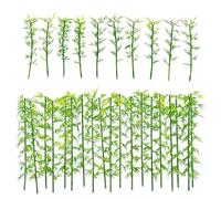 Attuslla Bambù Modello Alberi, Plastica Verde Alberi di Bambù per Il Modello di Costruzione, Casa Paesaggio in Miniatura, Progetto Diorama di Forme di Terra, 100 Pz, 8cm and 12cm