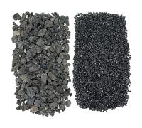 Attuslla Kit Materiali Base Miniature Modello Scenario Roccia per Il Materiale da Tavolo in Sabbia per Il Paesaggio Ferroviario, Nero