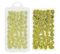 Attuslla Shrub Flower Cluster, Statica Erba Paesaggi Ciuffi D'Erba Erba Modellismo Statico Modello di Scenario per Il Treno Paesaggio Ferrovia Scenario Militare, Giallo