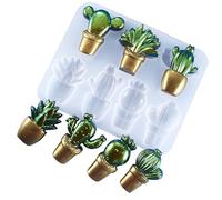 Attuslla Silicone Cactus Stampo Cactus Cubo di Ghiaccio del Vassoio Cactus Stampo in Silicone per Il Cioccolato della Caramella del Biscotto del Fondente Gummy Jello di Cottura Bianco
