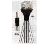 Attwood 5530-36-7 Luce A LED Con Testa Articolata Per Palo Illuminante 36"