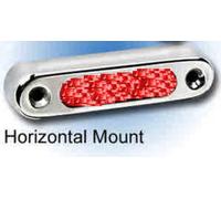 Attwood 6343RSS1 LED Subacquea Luce Rosso Orizzontale Montante 12V Acciaio Inox
