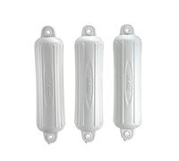 attwood Boat Fenders, SoftSide 93553P2-Parafango per Barca, 12,7 x 55,9 cm, Confezione da 3 Unisex-Adulto, Bianco, Taglia Unica