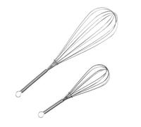 ATUIO Whisks for Cooking Set of 2, Stainless Steel Wisker for Baking, Blending, Rust-Proof Balloon Wire Whisker Egg Whisk Hand Mixers （11.6 Inches And 7.7 Inches）