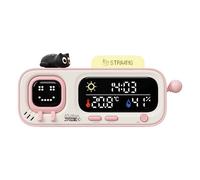 ATuMan Termoigrometro Interno con Pixel-Display | Emoji Pixelati, Promemoria di Idratazione e Movimento, -9.9~60°C, 0~99% RH, Controllo Joystick, Accessorio da Scrivania