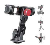 ATUMTEK Adattatore Cellulare per Treppiedi in Metallo, Supporto Telefono Treppiede con 3 Cuscinetti Freddi e Porta Arca, Rotazione A 360°, Facile da Montare su Treppiede, Fotocamera, Testa A Sfera