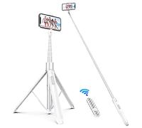 ATUMTEK Bastone Selfie, 3 in 1 Selfie Stick Bluetooth Treppiede Estensibile Fino 60" con Telecomando Wireless Rimovibile per Smartphone iPhone 14/13/12 Pro/11/XS/X/8/7 Plus Samsung Galaxy S20 Plus