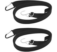 ATUMY Telo per Auto a 2 Pezzi di Copertura per Auto, Cinghia Antivento in Nylon, Copertura per Auto, Cinghia Antivento Regolabile, Cinghia di Protezione sicura Telo Copriauto