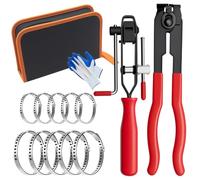 ATV CV Tronco Pinza Pinza Strumento Auto Articolante Albero Boot Clamp Kit con 5 Bande di Crimpatura