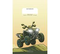 ATV Small Unlined Notebook - 5.5 x 8.5 in - 100 pages: Blank All-Terrain Vehicle Journal for Kids, Teens, and Adults | Off-Road Quad Graphic ... Memo Pad for Under the Seat, School & Travel