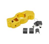 ATV Street Bikes Manubrio Motociclo Maniglia Del Freno Con Bloccaggio In Lega Di Alluminio Asta Trazione Solida Lucchetto Portatile(Yellow)