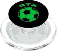 ATX/Austin TX Retro Athletic Design in verde PopSockets PopGrip per MagSafe