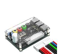 ATX Kit di morsettiera di alimentazione - Modulo regolatore di tensione a 24 pin con uscita 3,3 V/5 V/12 V/ADJ, 6 porte USB 2.0, supporto QC 2.0/3.0, per