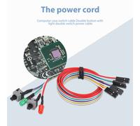 ATX Scheda Madre Del Computer PC Cavo Di Alimentazione 2 Accensione Con Luce LED Accesa / Spenta / Ripristinata