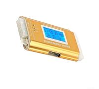 ATX - Voltmetro PSU con display LCD e segnale acustico per testare la stabilità dell'uscita su connettori a 24 pin, 20 pin, 4 pin, 8 pin e 6 pin (lega di alluminio nero)
