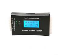 ATX - Voltmetro PSU con display LCD e segnale acustico per testare la stabilità dell'uscita su connettori a 24 pin, 20 pin, 4 pin, 8 pin e 6 pin (lega di alluminio oro)