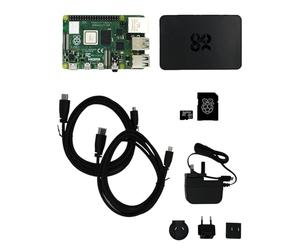 _atxx Raspberry Pi 4 8 GB Base Kit - Singleboard Computer Set con Pi 4 (8 GB), alloggiamento, alimentatore, 2 cavi micro HDMI, Raspberry Pi OS Bookworm preinstallato, set ufficiale per principianti
