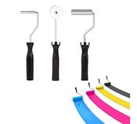 Atyhao 3 Pezzi Strumenti Rotoli in Fibra di Vetro Bubble Paddle Roller Kit Fai da Te Stampaggio per FRP Resina Composita Decorazione Casa