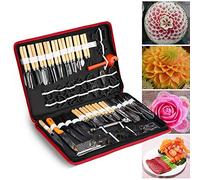 Atyhao 80PCS / Set Set da Intaglio Kit di Strumenti per pelare Intaglio culinario per guarnire Frutta e Verdura