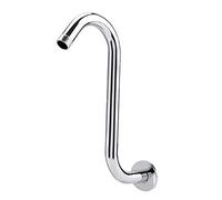 Atyhao Braccio di prolunga per Doccia, Accessorio da Bagno per Braccio di prolunga a Forma di S Alto in Acciaio Inossidabile da 8 Pollici
