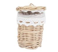 Atyhao Cesto per la Biancheria della Casa delle Bambole, Mini Cesto Decorativo in Pizzo per Casa delle Bambole, Simulazione Squisita per l'accessorio per Bambole per l'arredamento