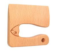 Atyhao Coltello in Legno per Bambini, ergonomico, Montessori Migliora Le capacità Cognitive (Pesce)