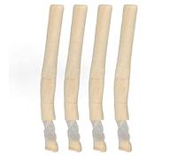 Atyhao Involucro di Collagene Commestibile, 4 Pezzi 24 Mm di Diametro Involucro di Collagene Commestibile Involucro di Salsiccia di Maiale Secca Tubo Involucri di Collagene per Salsiccia