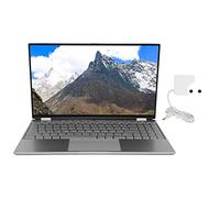 Atyhao Laptop Aziendale, Laptop da 15,6 Pollici Flip di 180 Gradi 100-240 V Tastiera Retroilluminata per Lavoro per Windows 10 (16G+1T Spina UE)