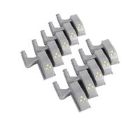 Atyhao Luce LED per Cerniera, 10 Pezzi Luce per Cerniera LED Universale Calda/Fredda per di casa Soggiorno Camera da Letto Armadio Armadio Armadio Guardaroba(Bianco Caldo)