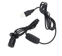 Atyhao Mini faretto a LED, USB, 5 V, compatto, in alluminio, dimmerabile, installazione aperta, con cavo da 2 m, per vetrine, fai da te (luce bianca calda 3000 K)