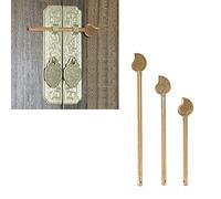 Atyhao Perno di Bloccaggio dell'Armadio Cinese 3PCS Chiusura a Chiave dell'Armadio Perno di Bloccaggio dell'Armadio a Forma di Foglia Ottone Chiavistello Cinese Perno di Bloccaggio