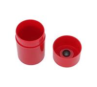 Atyhao Scatola Porta Tabacco, Barattolo Ermetico Rotondo in Plastica, a Prova di Odore, Custodia per Erbe Aromatiche, Contenitore Sigillato per Serbatoio (Rosso)
