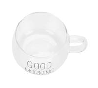 Atyhao Tazza da Caffè in Vetro Borosilicato, Bicchieri da Irish Coffee Bicchieri e cristalli Trasparente con Manico per Tè al Latte Bevanda da Cocktail Calde Cappuccino, Tazza da Tè Prande(A)