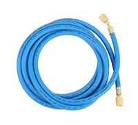 Atyhao Tubo Flessibile di Carico del Refrigerante dell'Aria Condizionata, Kit Tubo Flessibile del Calibro Collettore Adattatori del Tubo Flessibile SAE Tubo del Tubo Flessibile di Carico della(3m)