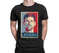 ATYPS Novak Djokovic Legend Portrait T Shirt Tennis Us Open Australian Open ATP Rafael Nadal Serena Cool Breathable Quick-Dry Tee Black L