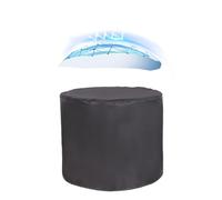 ATYUJKB Impermeabile Copertura per Mobili da Giardino 165x110cm, 420D Copritavolo da Esterno Rotonda, Grande Copritavolo Telone Impermeabile, Telo Copri Tavolo Giardino Rotonda