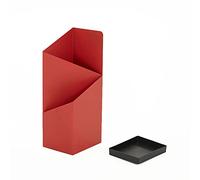 AtZOtOYZJ Portaombrelli verticale Supporto for ombrellone, portaombrelli da interno, for ombrello con bastoncini da passeggio, con vassoio antigoccia in metallo, 20*25*60 cm/rosso ( Color : Red )